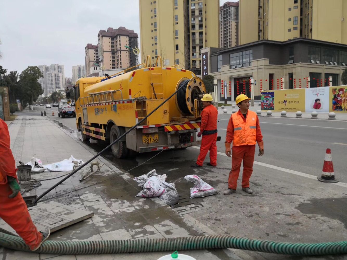 万荣排污管道清淤-管道清洗